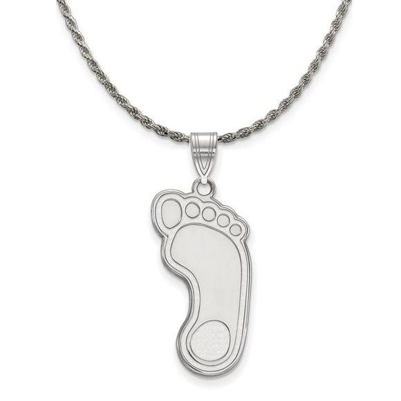 Sterling Silver North Carolina XL Pendant Necklace - 20 Inch